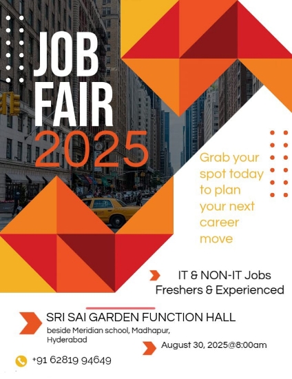 Picture of Mega Job Fair in Hyderabad – Tech & Non-Tech Job Seekers