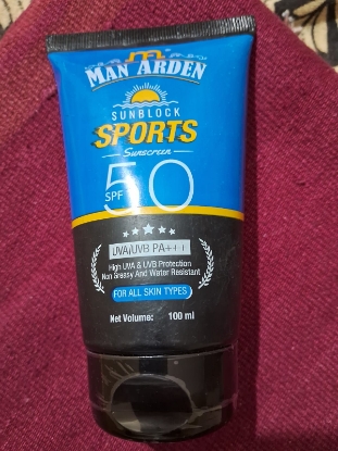 Picture of Export quality " MAN ARDEN"  sun screen lotion for Men and Women.