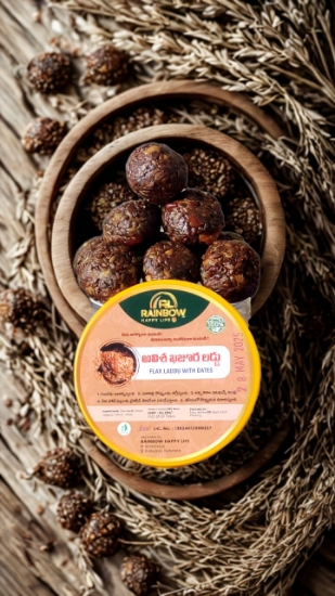 Picture of Rainbow Happy Life - Flax Seeds Dates Laddu