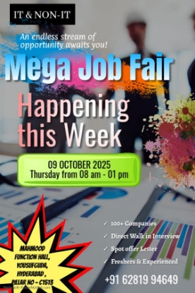 Picture of Mega Job Fair in Hyderabad – Tech & Non-Tech Job Seekers