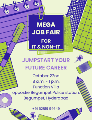 Show details for Mega Job Fair in Hyderabad – Tech & Non-Tech Job Seekers Picture of Mega Job Fair in Hyderabad – Tech & Non-Tech Job Seekers