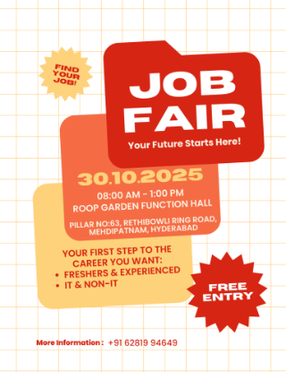 Picture of Mega Job Fair in Hyderabad – Tech & Non-Tech Job Seekers