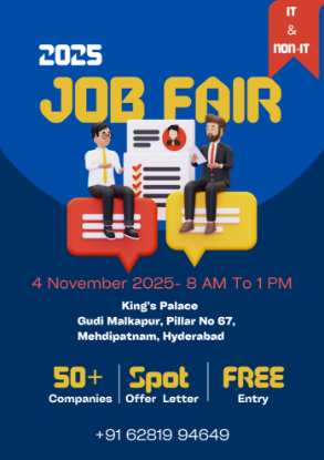 Picture of Mega Job Fair in Hyderabad – Tech & Non-Tech Job Seekers