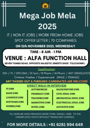 Picture of Mega Job Fair in Hyderabad – Tech & Non-Tech Job Seekers