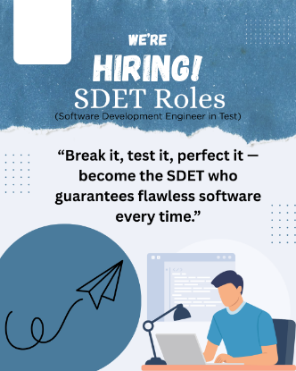 Picture of SDET (Software Development Engineer in Test) – Hiring Freshers
