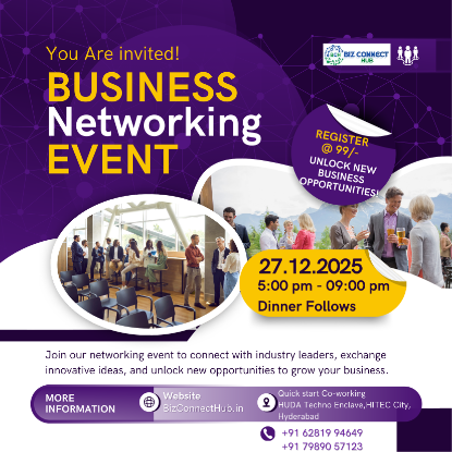 Picture of Business Networking Meeting  by BCH-HiTech City- 27 December 2025 (4th Saturday)