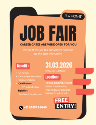 Picture of Mega Job Fair in Hyderabad – Tech & Non-Tech Job Seekers