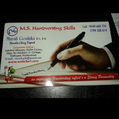 Picture of M.S HANDWRITING SKILLS