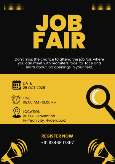 Picture of Mega Job Fair in Hyderabad – Tech & Non-Tech Job Seekers